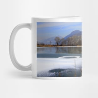 A cold day on the lake Mug